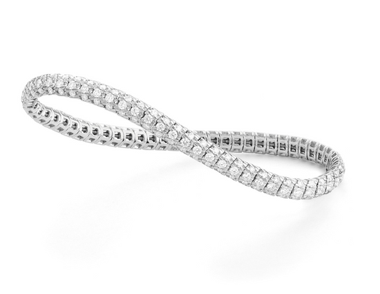 Diamond Pave Stretch Bracelet - 2 ctw