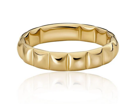 Gold Puffed Ring