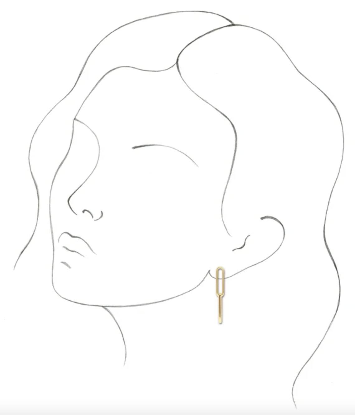 Gold Link Earrings