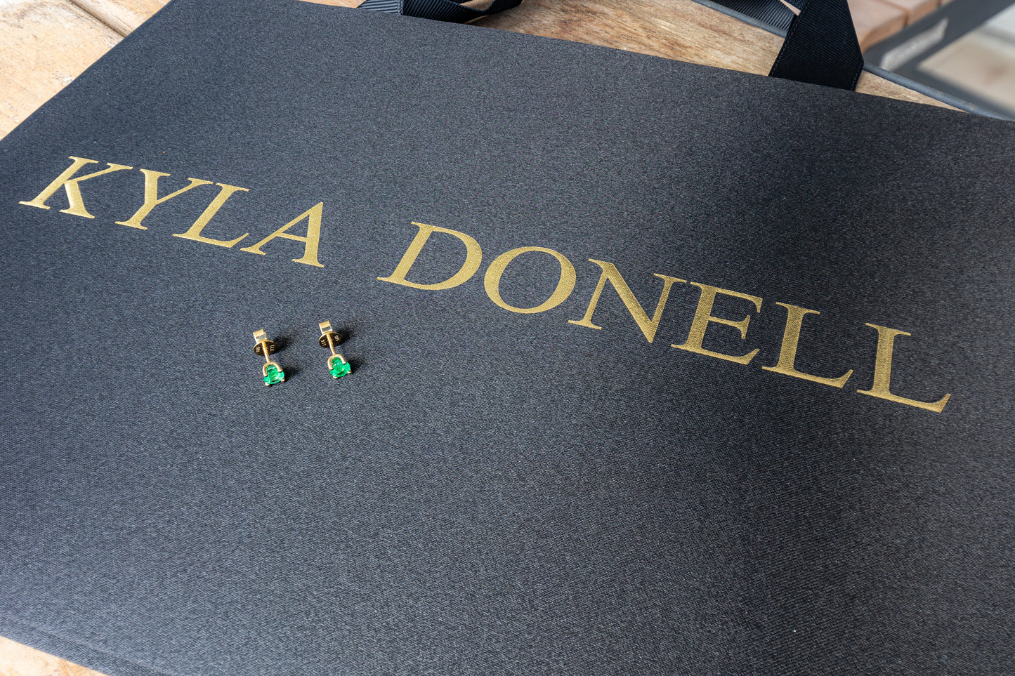 Emerald Prong Set Studs