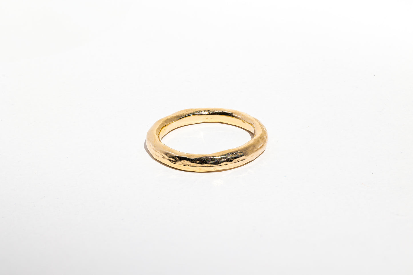Signature Hammered Gold Ring