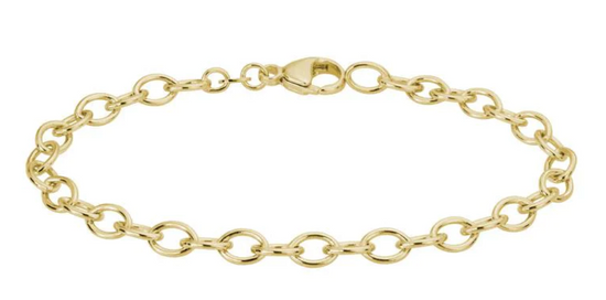 Cable Link Bracelet in 14k Yellow Gold