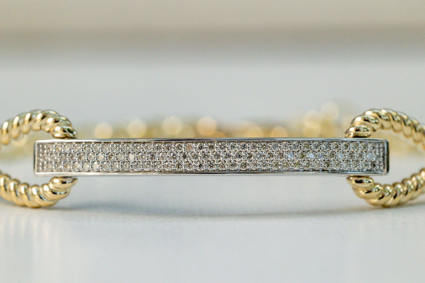 Horse Style Bracelet with Gold and Diamond
