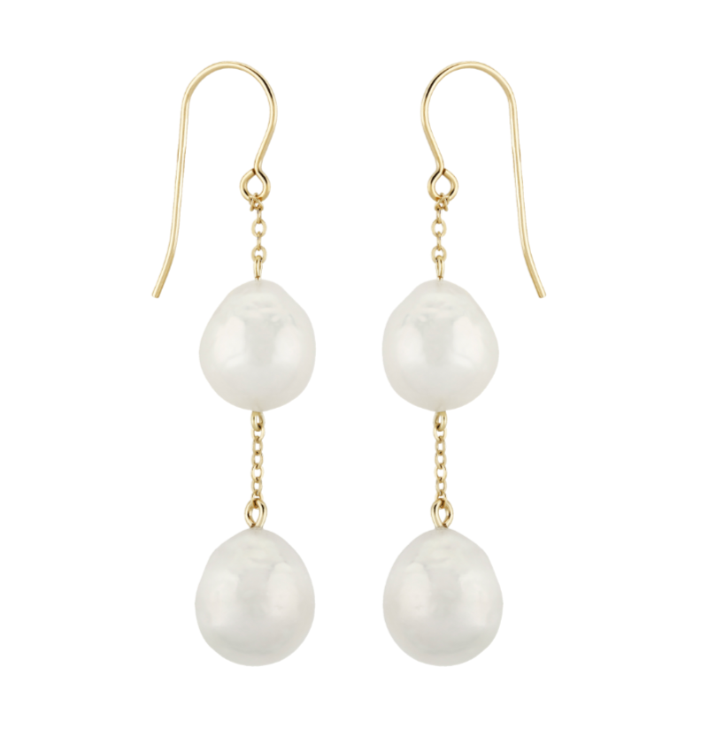 Load image into Gallery viewer, Baroque Double Drop Earrings
