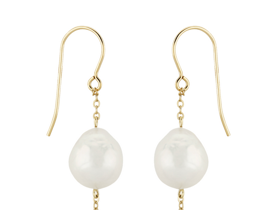 Baroque Double Drop Earrings