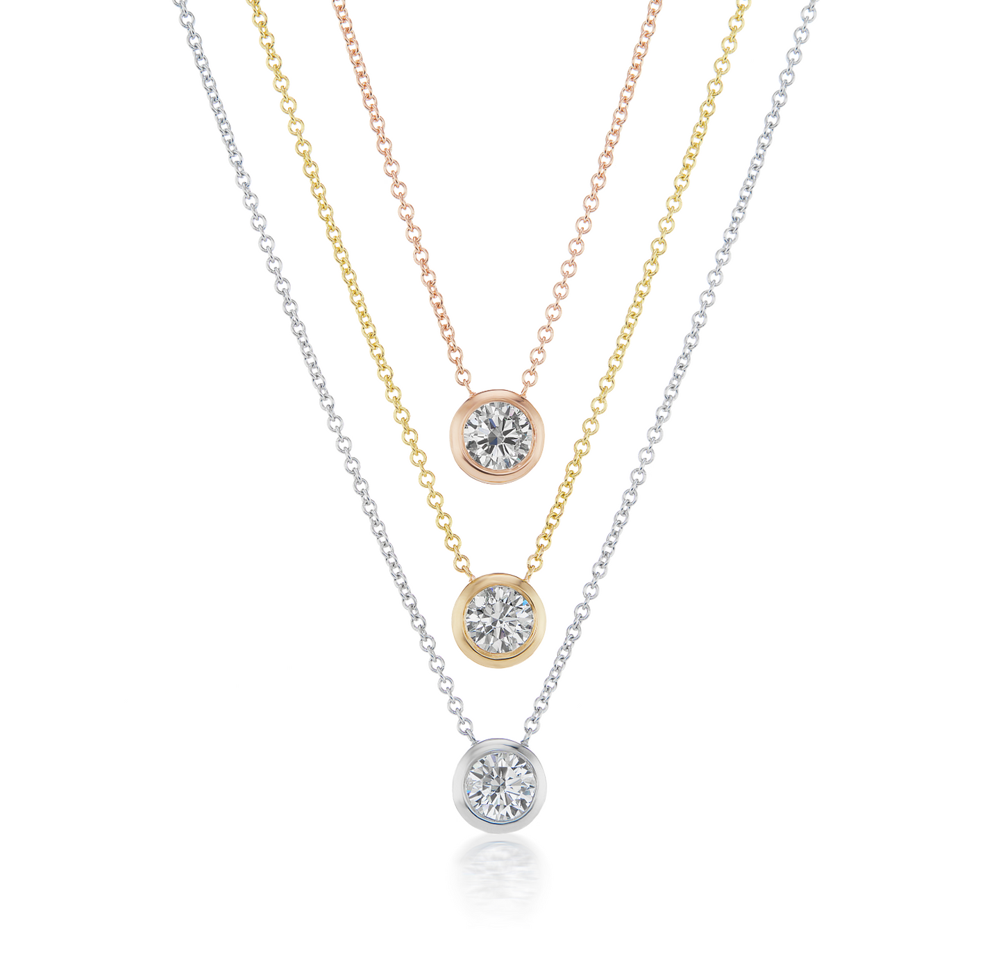 Half carat discount diamond solitaire necklace