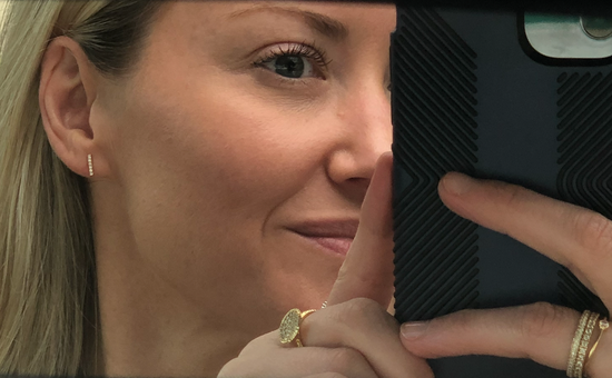 Diamond Bar Earrings