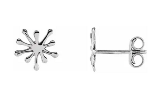Splatter Gold Studs