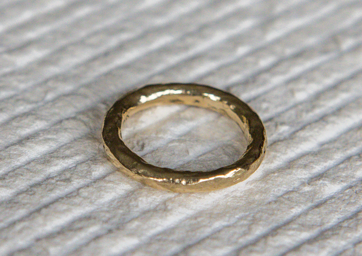 Hammered Gold Ring