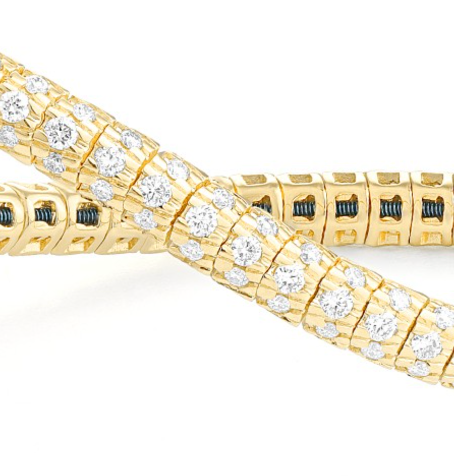 Diamond Pave Stretch Bracelet - 2 ctw