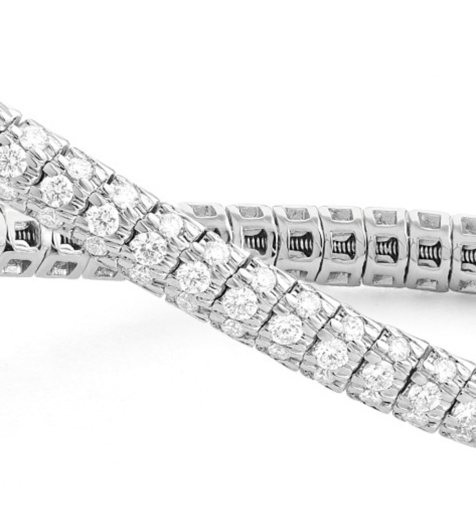 Diamond Pave Stretch Bracelet - 2 ctw