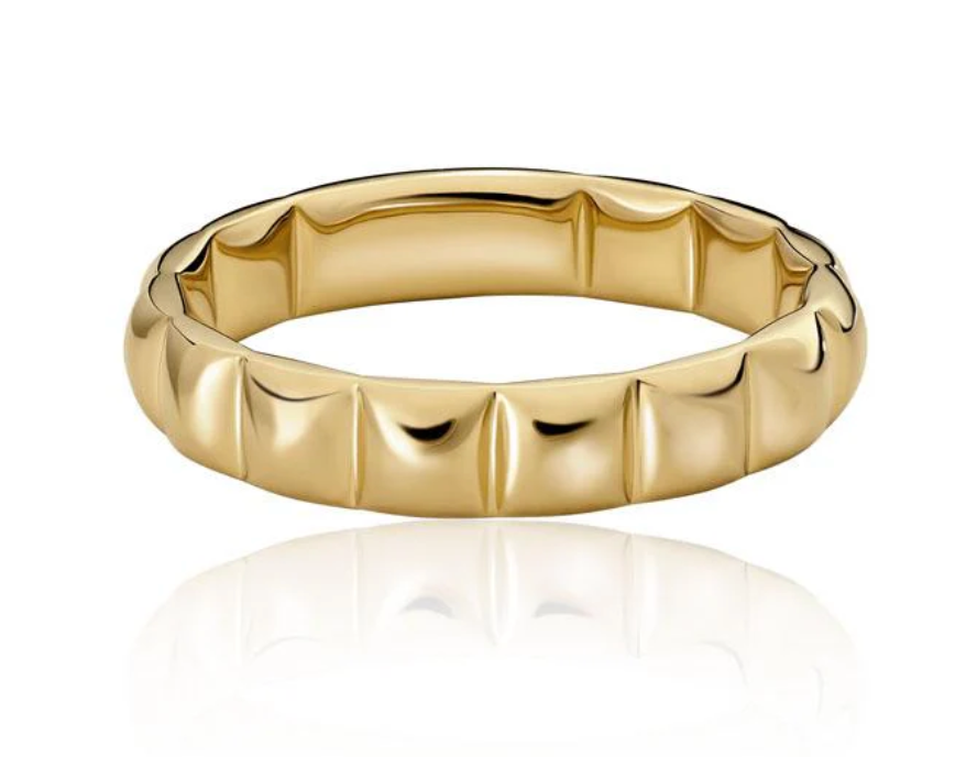 Gold Puffed Ring