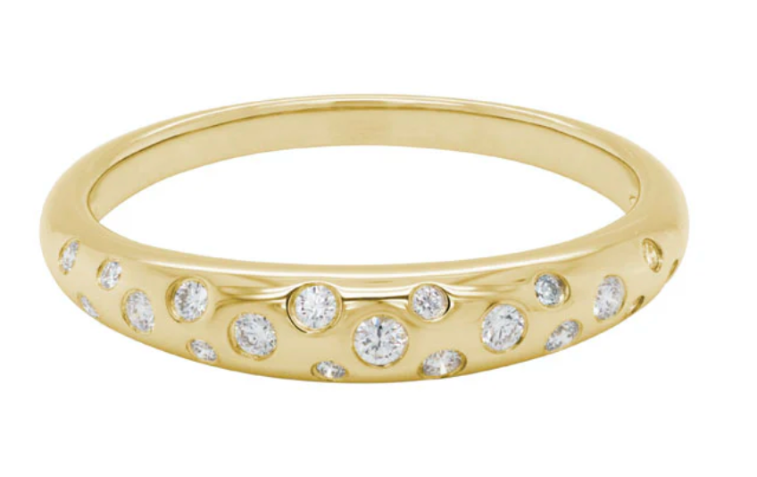 Diamond Rounded Ring