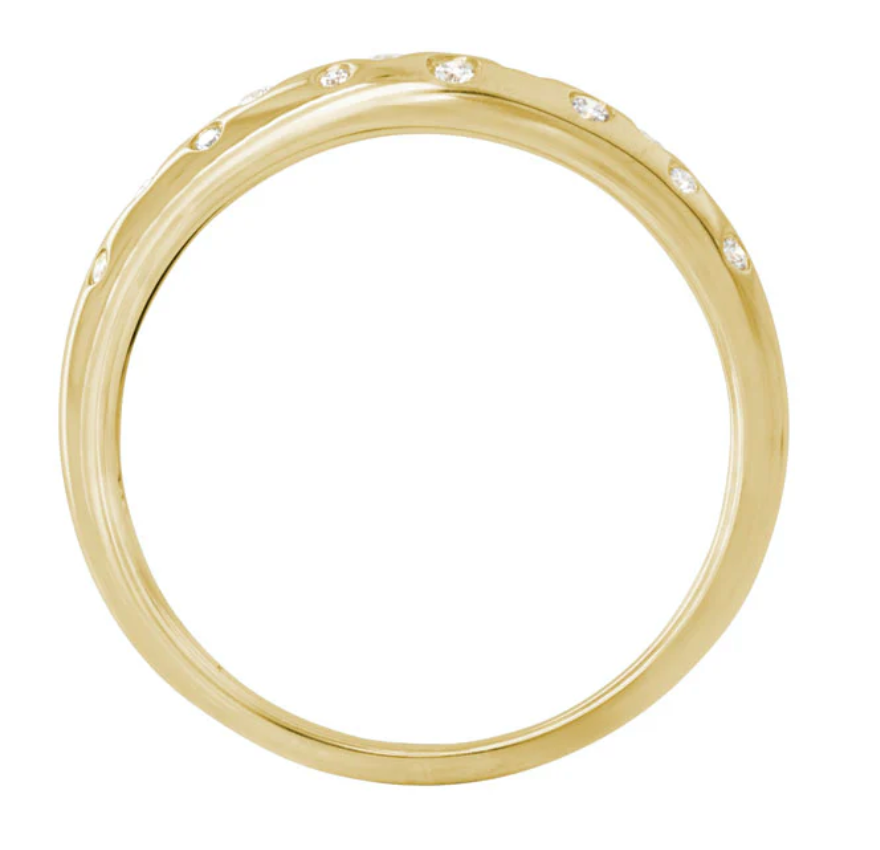 Diamond Rounded Ring