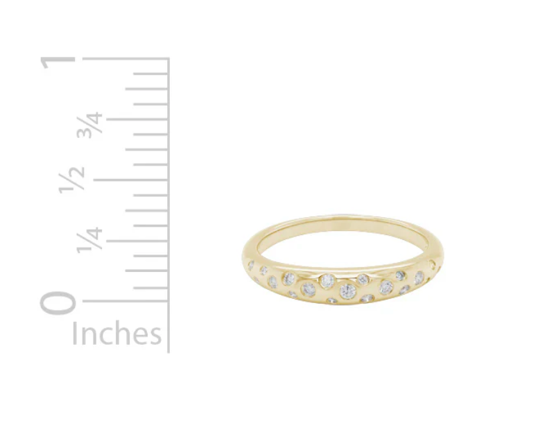 Diamond Rounded Ring