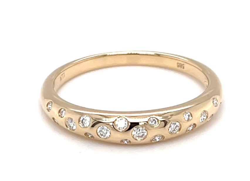Diamond Rounded Ring
