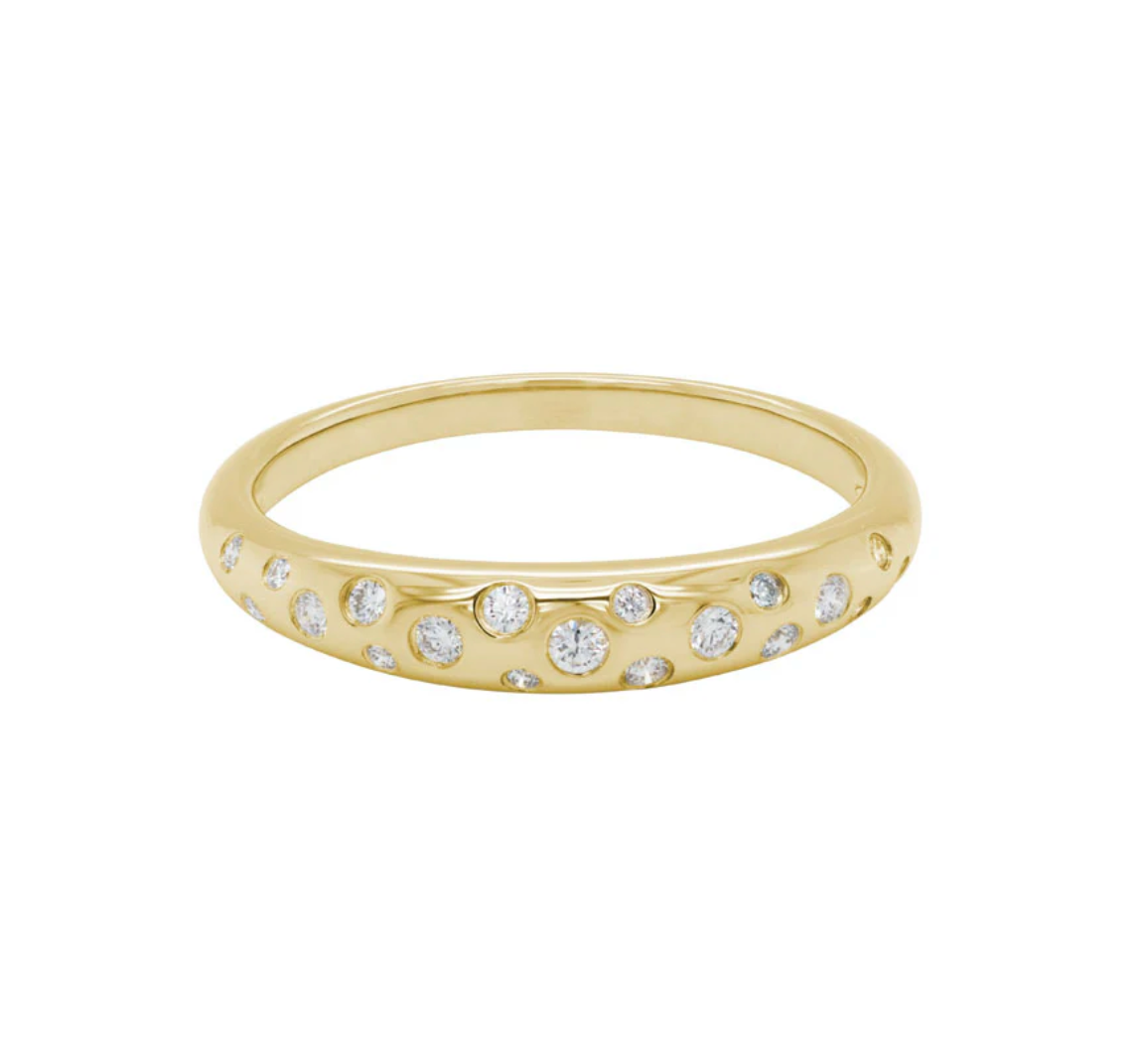 Diamond Rounded Ring