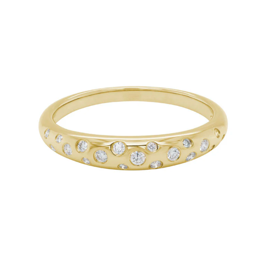 Diamond Rounded Ring