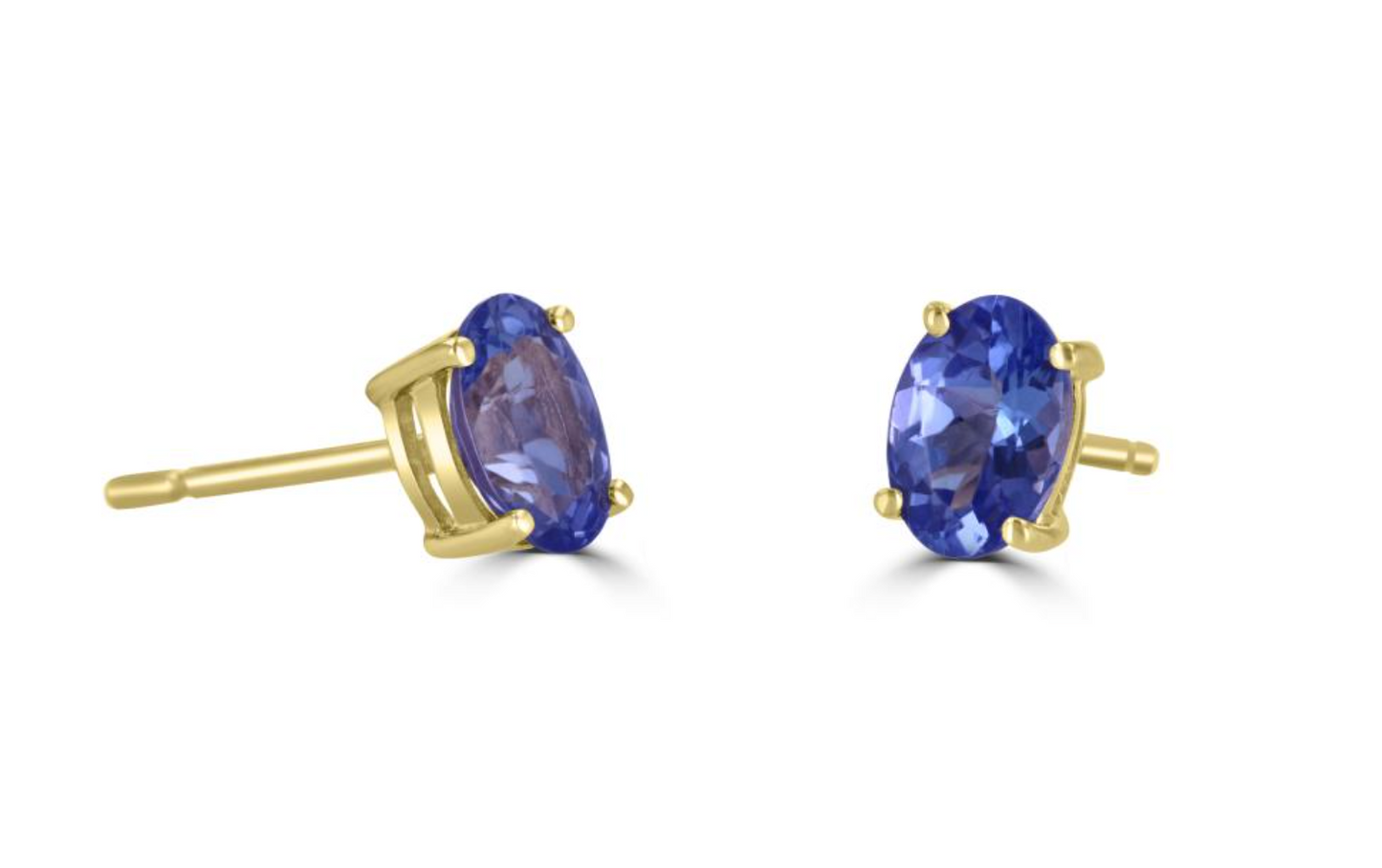 Tanzanite Prong Set Studs