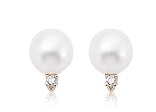 Pearl and Diamond Studs