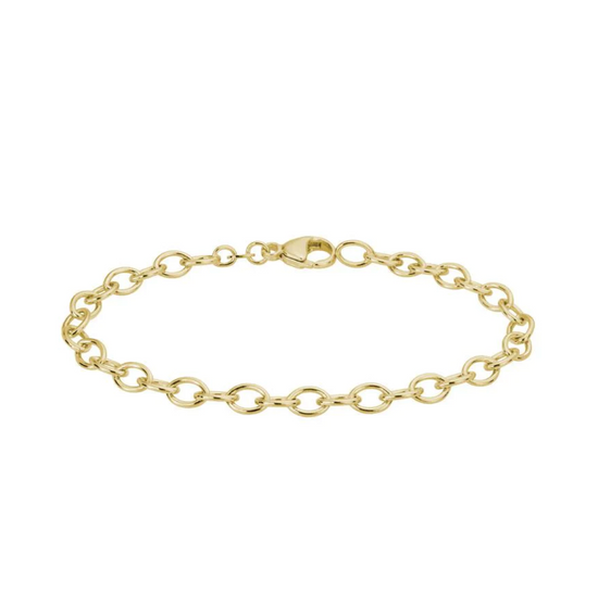 Cable Link Bracelet in 14k Yellow Gold