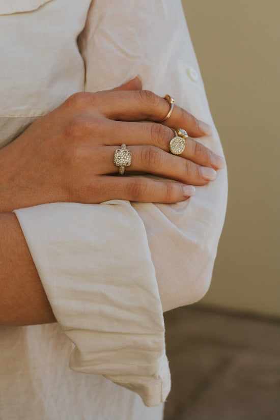 Diamond Disc Ring