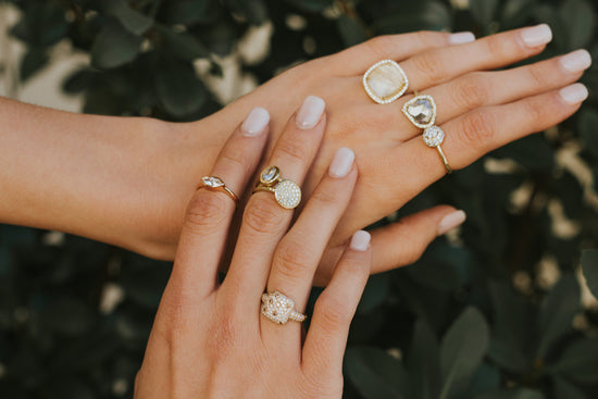 Diamond Cluster Ball Ring
