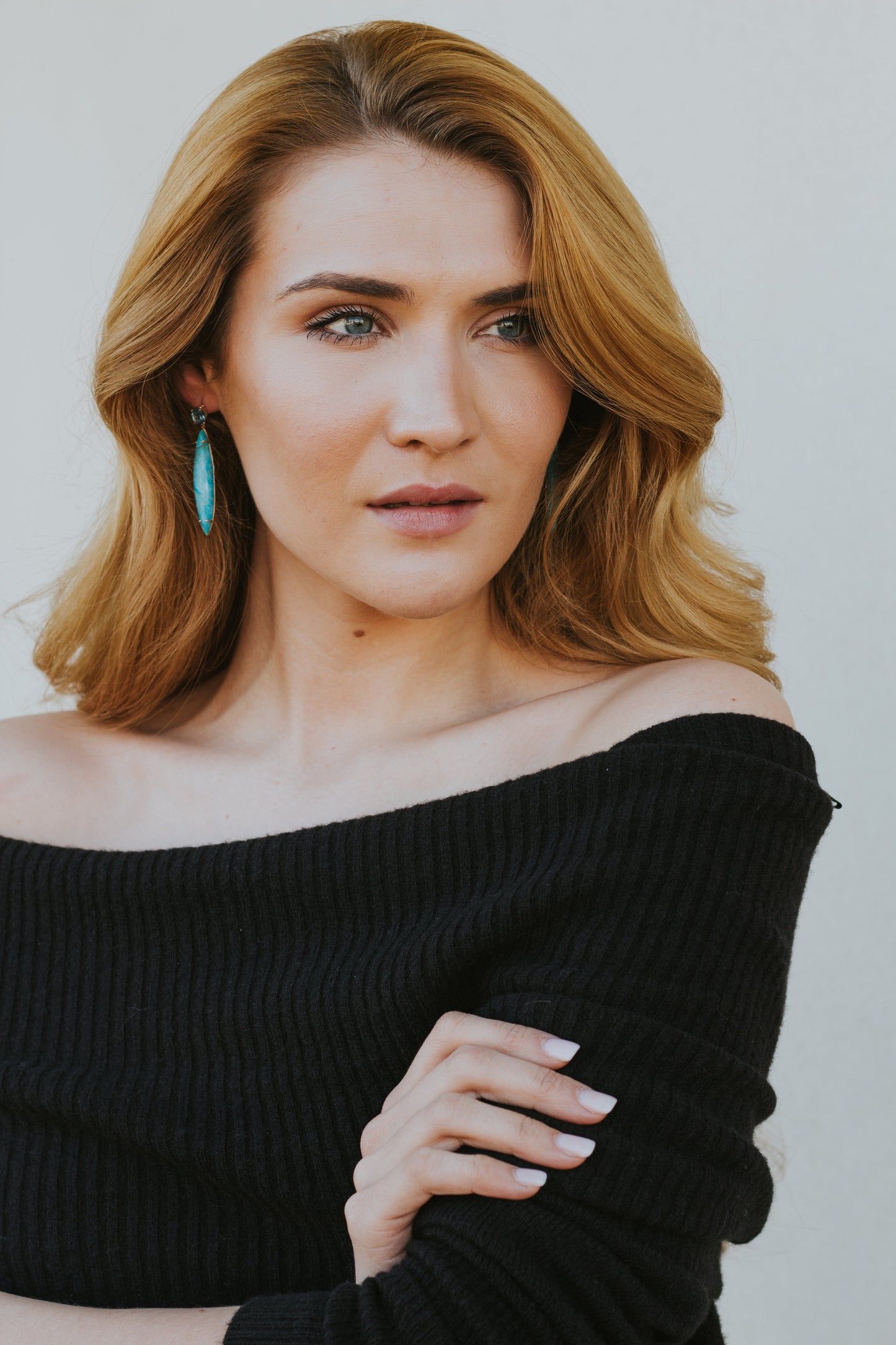 Turquoise and Topaz FIJI Earrings
