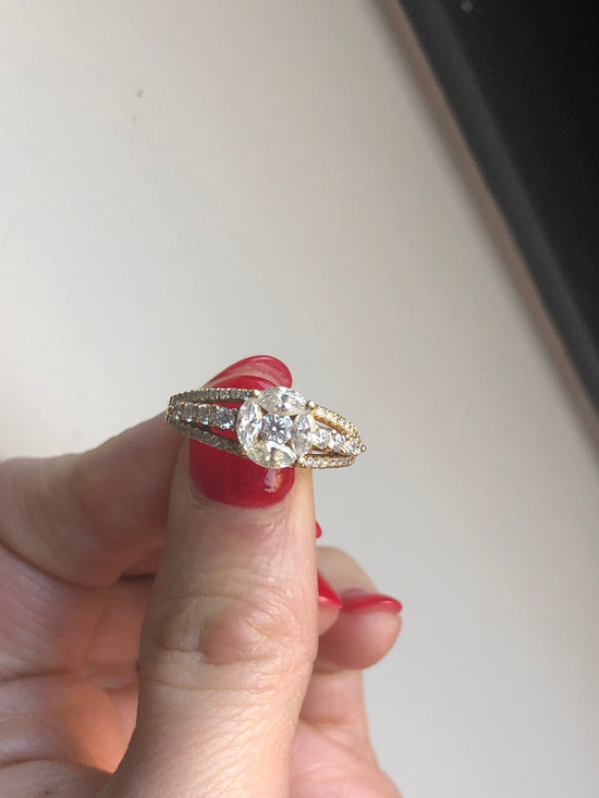Diamond Cluster Ring