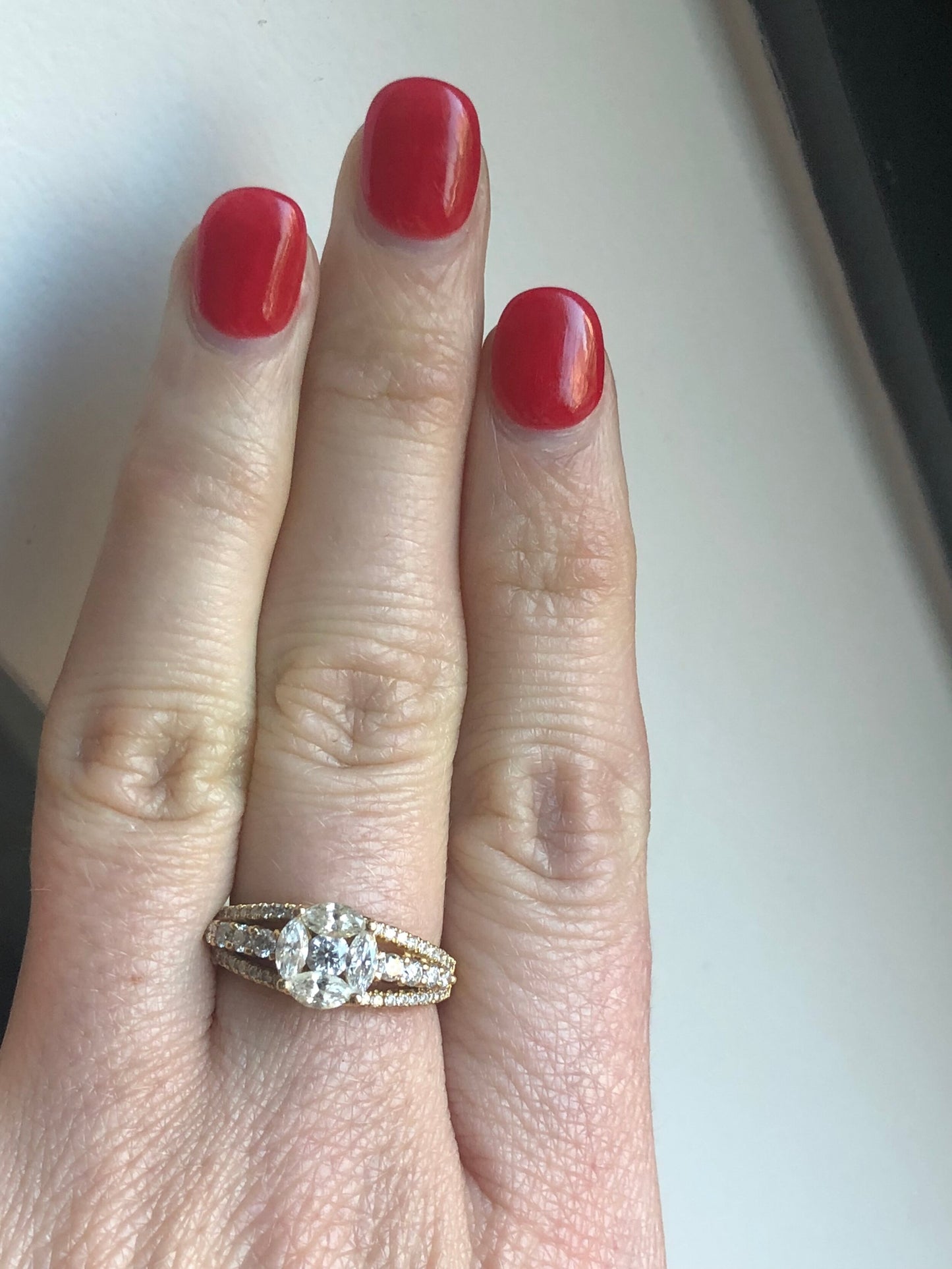 Diamond Cluster Ring