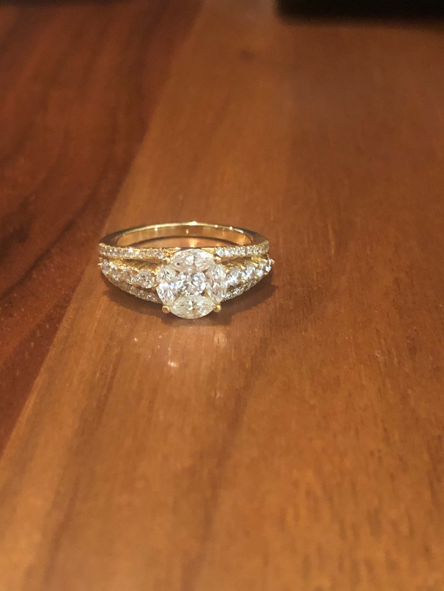 Diamond Cluster Ring