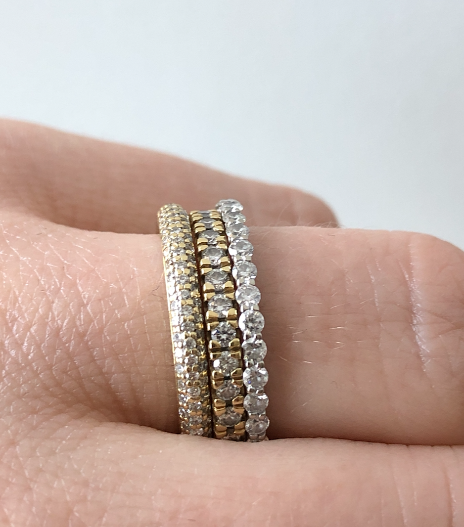 Diamond Fishtail Setting Eternity Band