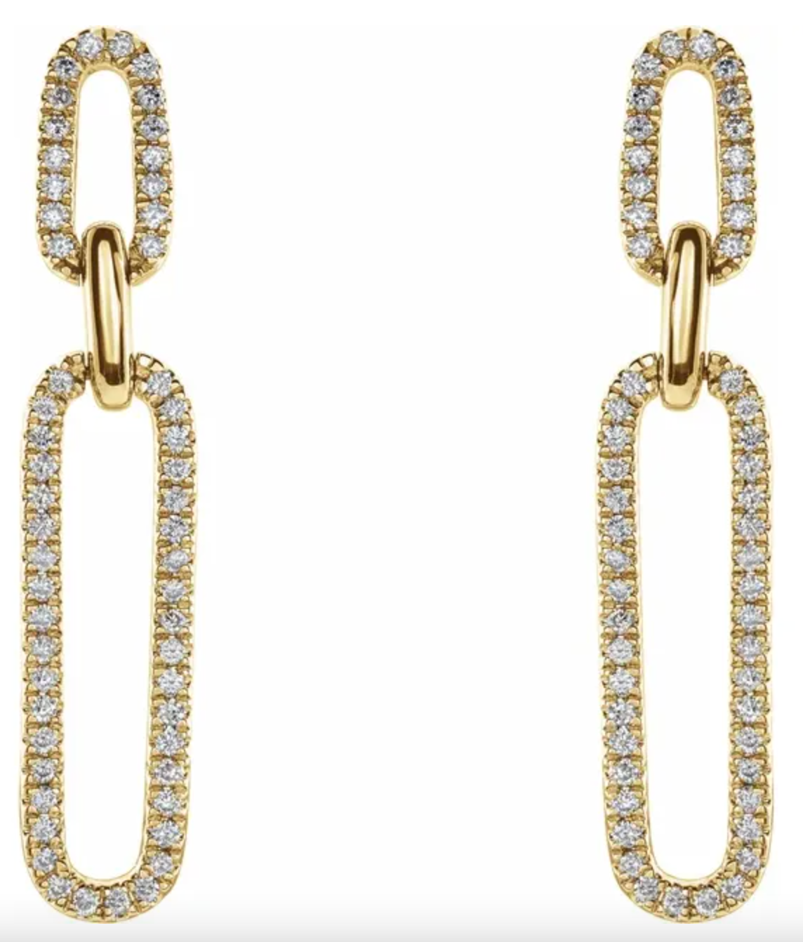 Load image into Gallery viewer, Diamond Link Earrings
