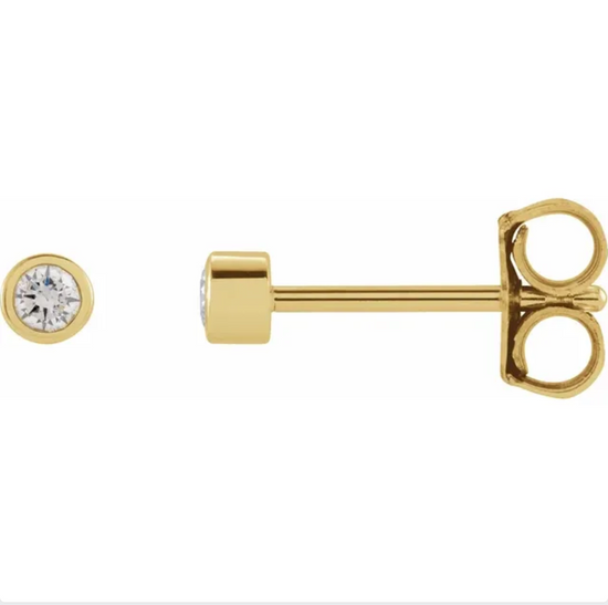 Mini Diamond Bezel Set Studs