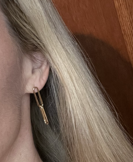 Load image into Gallery viewer, Gold Link Earrings
