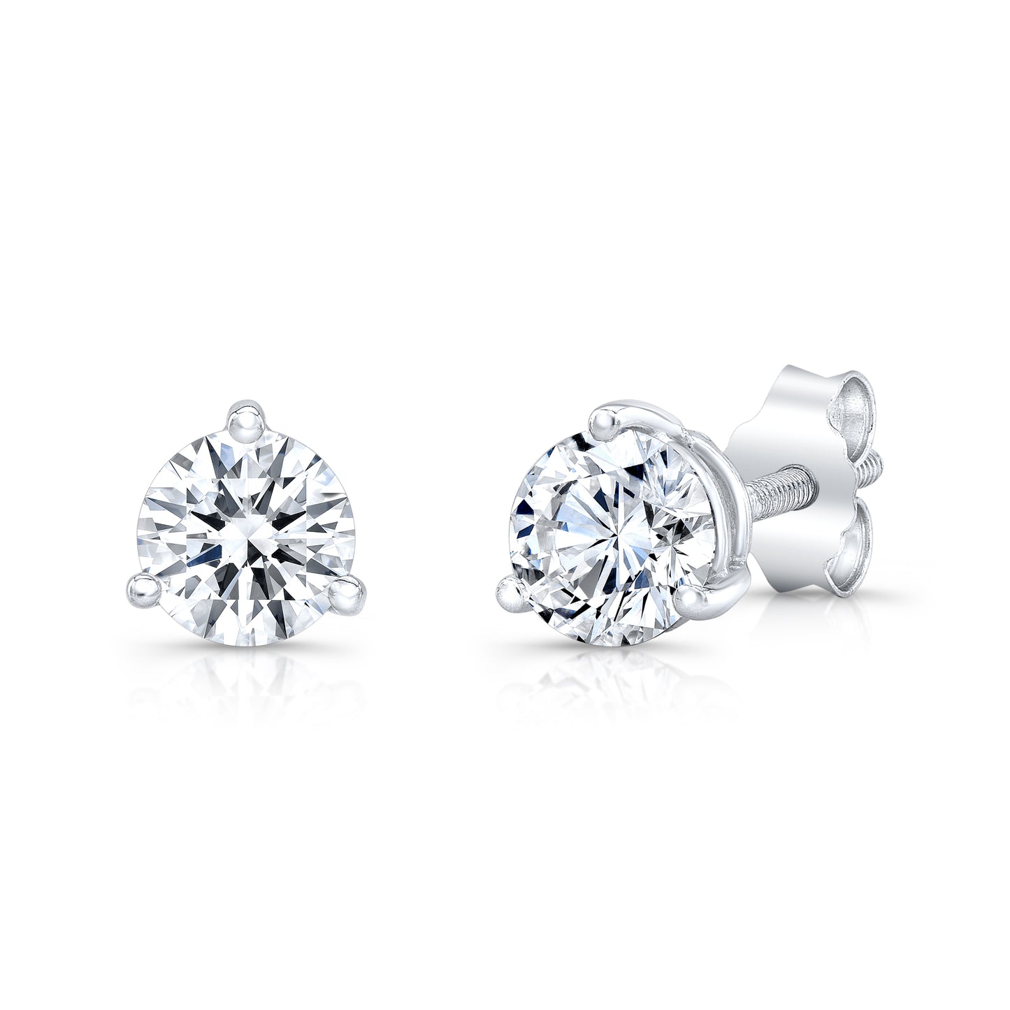 Diamond Stud Earrings - Contact us directly to inquire regarding sizes and pricing
