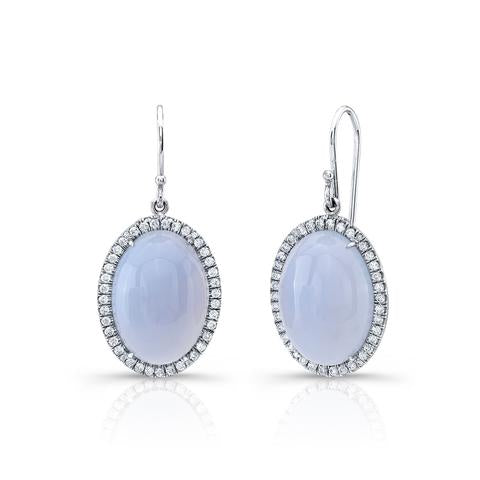 Chalcedony and Diamond Drops