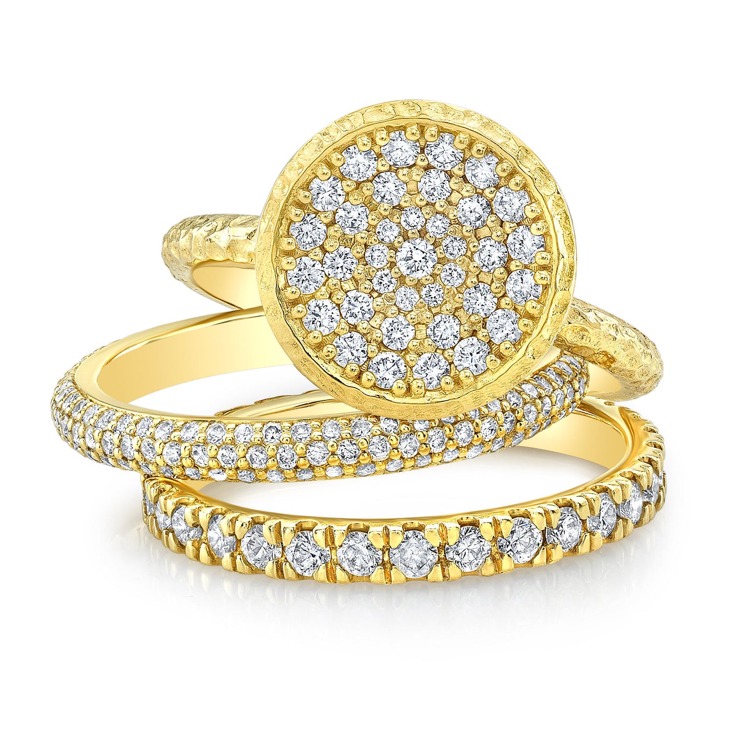 Diamond Fishtail Setting Eternity Band