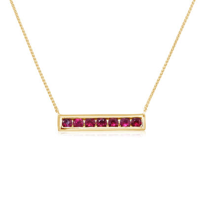 Ruby Necklace in 14K Yellow Gold