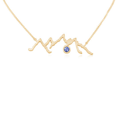Load image into Gallery viewer, Sapphire Necklace in 14K Yellow Gold
