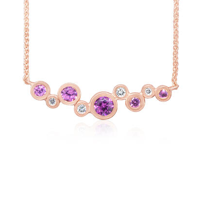 Load image into Gallery viewer, Garnet Necklace in 14K Rose Gold

