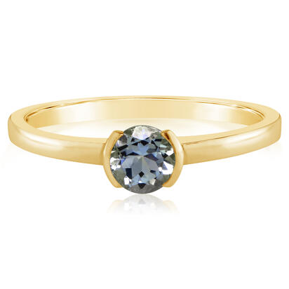 Aquamarine Ring in 14K Yellow Gold