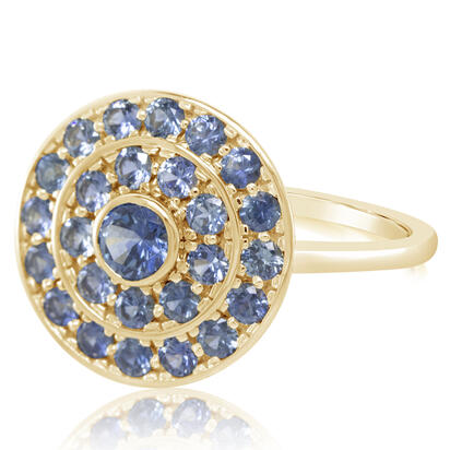 Load image into Gallery viewer, Sapphire Ring in 14K Yellow Gold
