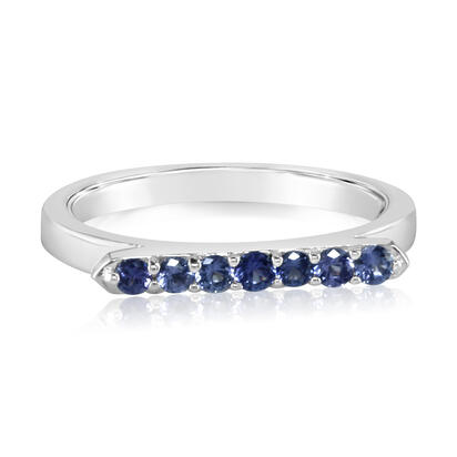 Sapphire Ring in 14K White Gold
