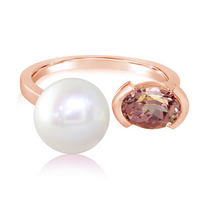 Cultured Pearl Ring in 14K Rose Gold