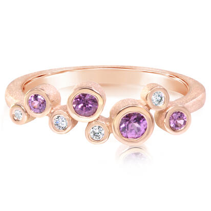 Load image into Gallery viewer, Garnet Ring in 14K Rose Gold
