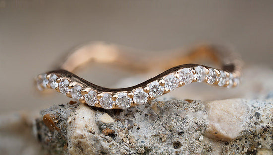 Wave Eternity Diamond Ring
